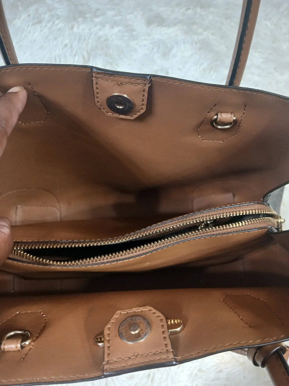 Michael Kors Brown Signature Tote Bag